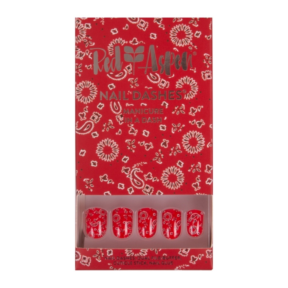 🎶Red Aspen Nail Dash: Lookin’ Pretty in Music City, Paisley Pop-on Manicure 💅